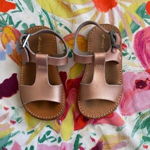 Rose gold freshly picked sandals